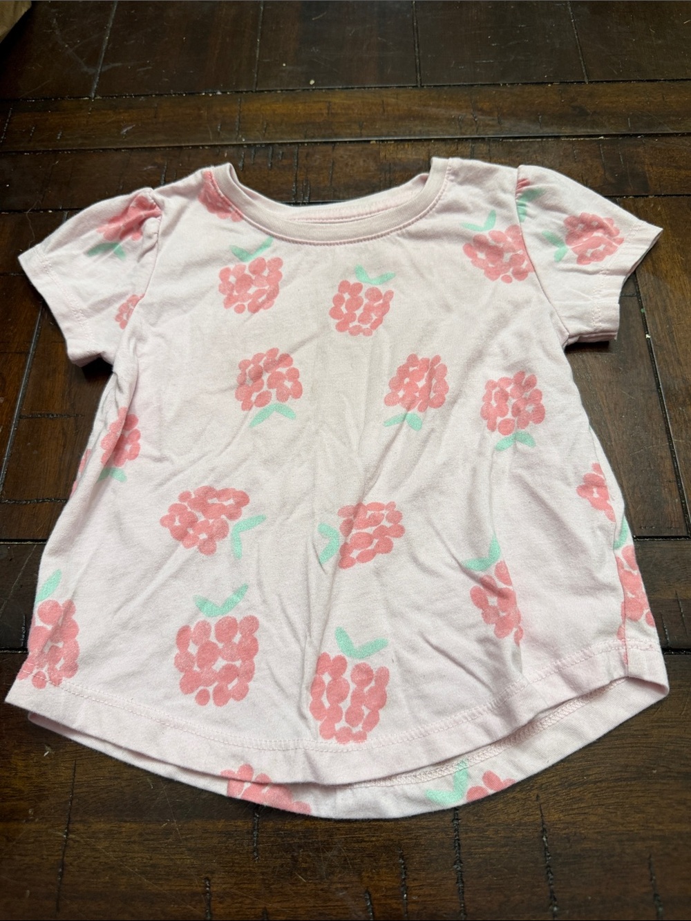 Falls Creek Pink Tee with Coral Floral Print